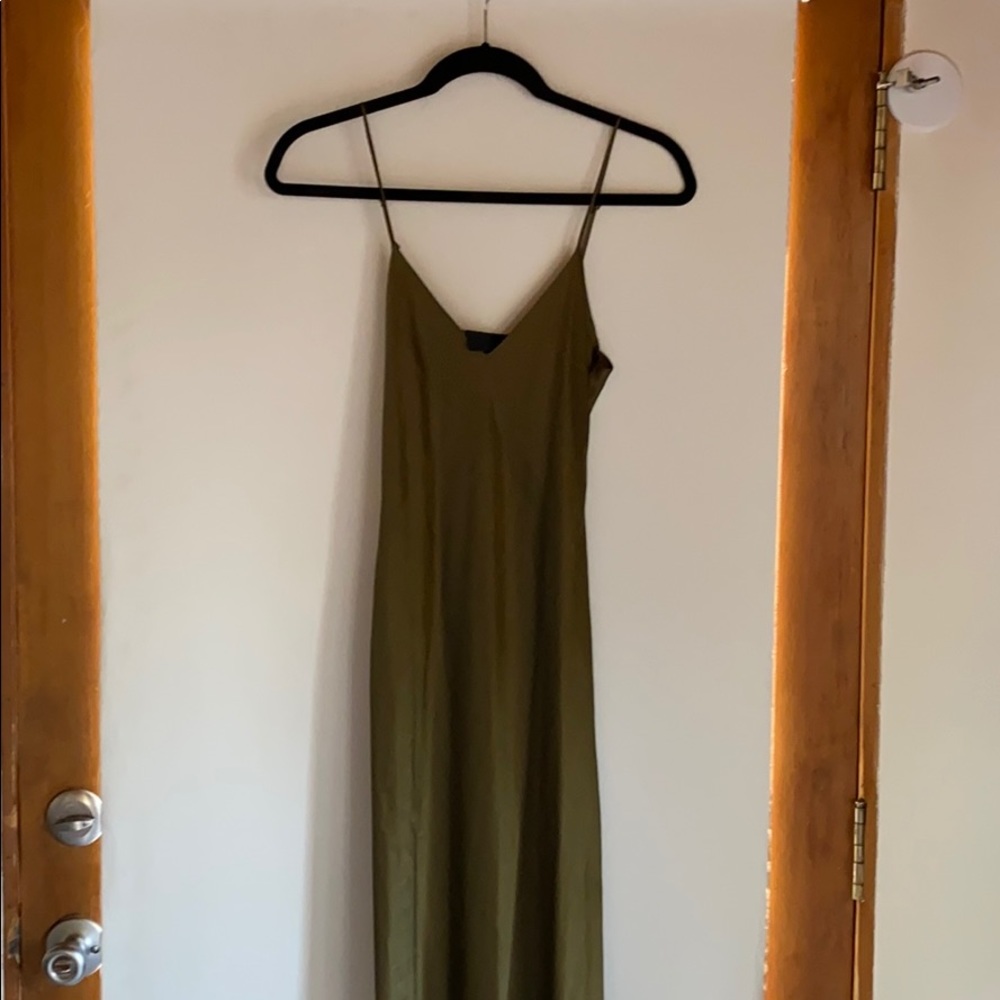Nili Lotan Cami Gown in Olive